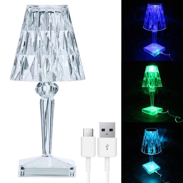 LED світильник Crystal light із сенсорним керуванням / Настільна лампа нічник / Декоративна лед лампа 23456662901 фото LED світильник Crystal light із сенсорним керуванням / Настільна лампа нічник / Декоративна лед лампа 23456662901 фото