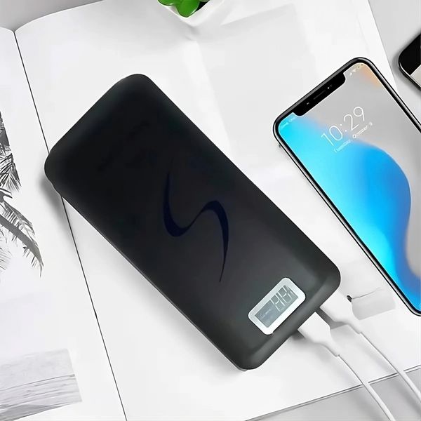 Power Bank 30000 mAh із LCD дисплеєм, UKC, Чорний / Портативний зарядний пристрій 234563584 фото