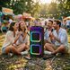 Акустическая переносная колонка 2х12" + 2 микрофона, FM, USB, AUX, RGB, GD-2129, Черная/Bluetooth колонка/Беспроводная колонка 234593001 фото 5