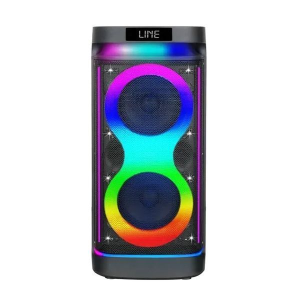 Акустична Bluetooth колонка + 2 мікрофони, 80 Вт, Bluetooth, USB, GD-2890, Чорна / Бездротова колонка / Портативна колонка 234593013 фото