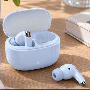 Бездротові навушники, USB, TWS, 350 мАг, Hoco EQ12, Блакитний / Вакуумні навушники / Блютуз навушники 234596082 фото