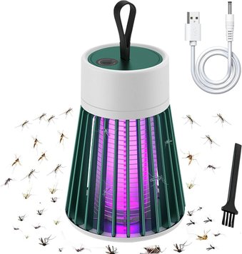 Лампа знищувач комах 5 Вт, Electronic shock Mosquito killing, від USB, Зелений / Електрична пастка для комарів 234562601 фото