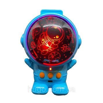 Ночник проектор Космонавт, SPACEMAN с USB, Голубой / Светодиодный ночник Астронавт / Ночной светильник 23456867501 фото