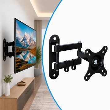 Настенный кронштейн для телевизора 10-26", S100 Pro, Черный / Кронштейн для телевизора / Крепление на стену для TV 234592995 фото