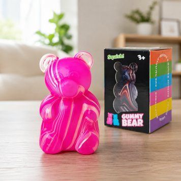 1шт Іграшка антистрес, сквіш Ведмедик Gummy bear, Колір рандом / Антистрес іграшка / Іграшка ведмедик для зняття стресу 234603585 фото