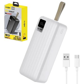 Повербанк на 40000mAh зі швидкою зарядкою, 2хUSB, KP-93, Білий / Power bank / Портативний зарядний пристрій для телефону 234575462 фото