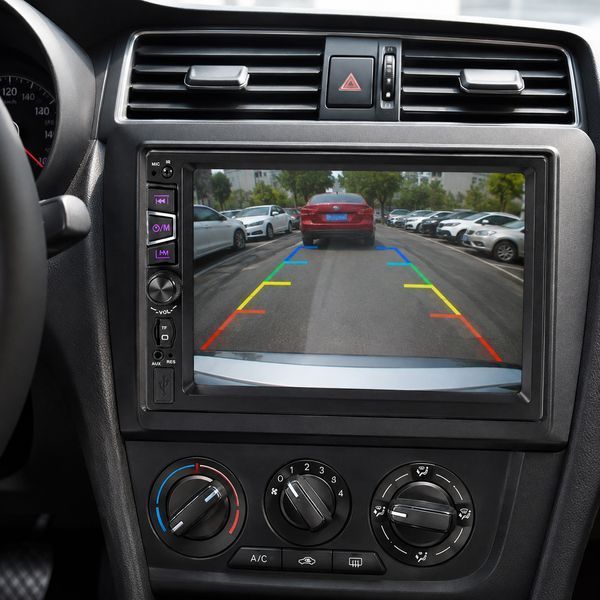 Автомагнітола 7inch 2DIN MP5+RC+SRS, 7030C, Чорний / Магнітофон в машину / Сенсорна магнітола в машину / Магнітола в авто 234601958 фото