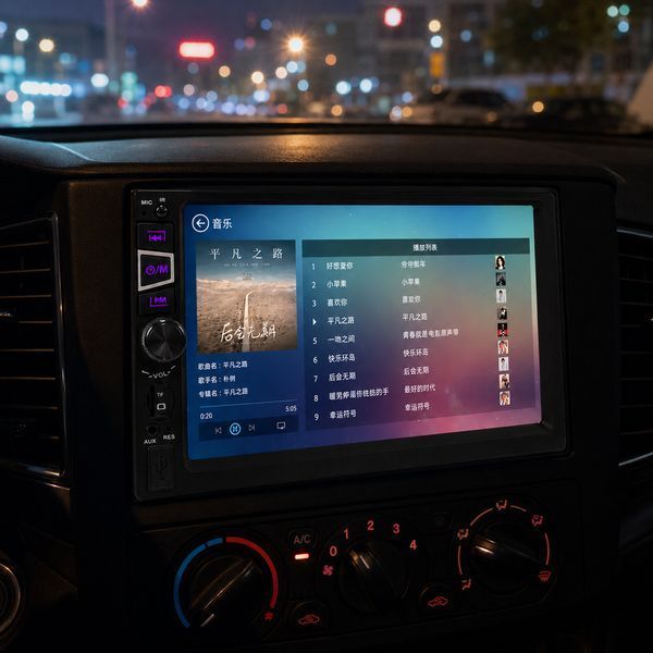 Автомагнітола 7inch 2DIN MP5+RC+SRS, 7030C, Чорний / Магнітофон в машину / Сенсорна магнітола в машину / Магнітола в авто 234601958 фото