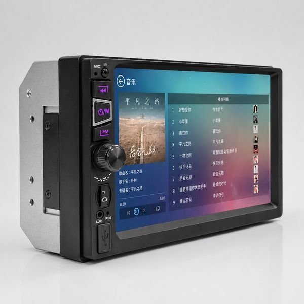 Автомагнітола 7inch 2DIN MP5+RC+SRS, 7030C, Чорний / Магнітофон в машину / Сенсорна магнітола в машину / Магнітола в авто 234601958 фото