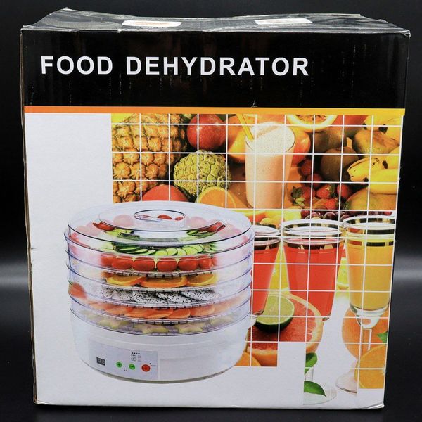 Сушарка для фруктів та овочів (5 ярусів, 350 Вт) FOOD DEHYDRATOR / Дегідратор з терморегулятором / Сушильний апарат для пастили 234565379 фото