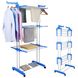 Багатоярусна сушарка для білизни до 40 кг (172х73х64 см) Garment Rack With Wheels / Складна підлогова сушарка для речей 123459786 фото 1