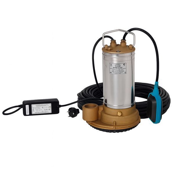 Дренажный насос погружной Водолей, 610Вт, БЦПД 3,3-6-А-У / Центробежный насос с поплавком 345600163 фото