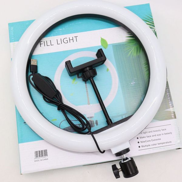 Светодиодная кольцевая лампа 30 см, с держателем для телефона, LED RING FILL Light / Селфи лампа для фото и видео съемки 123461899 фото