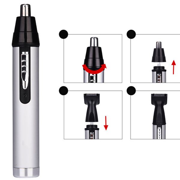 Тример для бороди носа та вух 3в1 GM-3107 / Акумуляторна бритва-тример для видалення волосся 123457210 фото