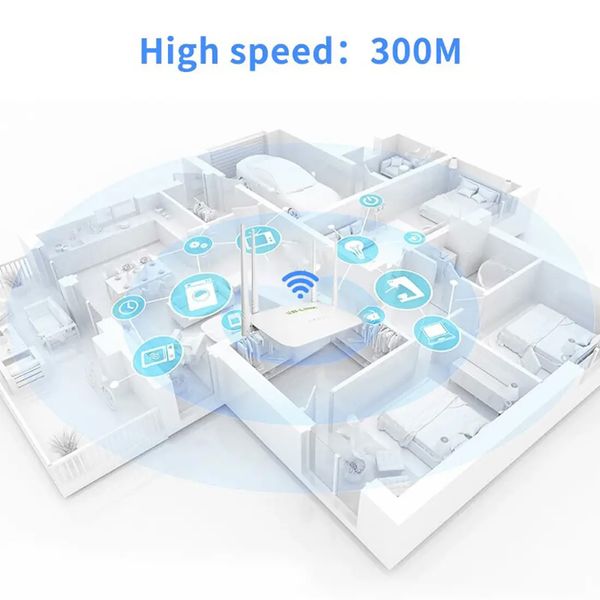 Wi-fi роутер до 300 Mbps LB-LINK BL-WR450H / Маршрутизатор для дому 4 антени 234560435 фото