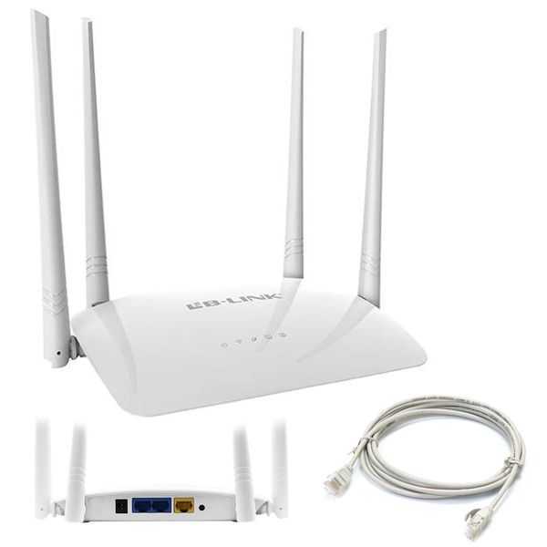 Wi-fi роутер до 300 Mbps LB-LINK BL-WR450H / Маршрутизатор для дому 4 антени 234560435 фото