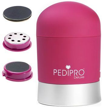 Апарат для педикюру, з 2 насадками, від батарейок, PEDI PRO Deluxe / Електрична пемза для ніг / Електропемза 234576734 фото
