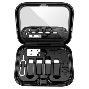 Набір адаптерів, 4A, 7.91&times;6.81&times;1.2см, (Type-C,Lightning,Micro-USB), U114 / Універсальний комплект для заряджання 234581810 фото