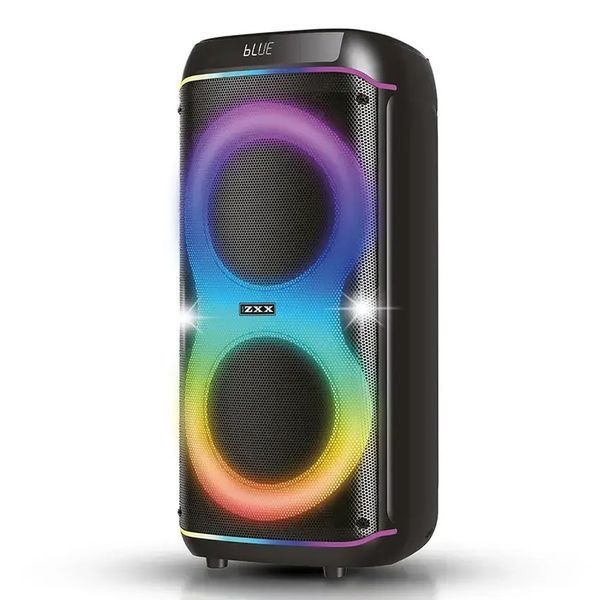 Портативная колонка Bluetooth, 80Вт, 2x8" 2 микрофона, пульт, ZXX-8085, Черная / Bluetooth колонка караоке / Колонка с микрофонами 234595740 фото Портативная колонка Bluetooth, 80Вт, 2x8" 2 микрофона, пульт, ZXX-8085, Черная / Bluetooth колонка караоке / Колонка с микрофонами 234595740 фото