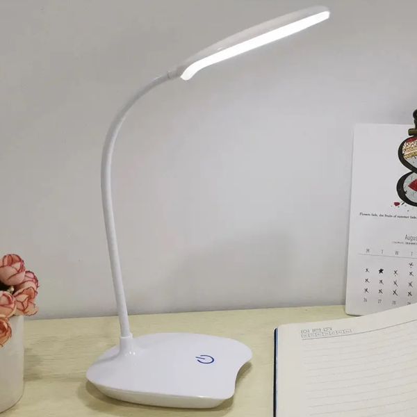 Настільна LED лампа на акумуляторі, з USB, Lova eye Soft light Reading eye lamp / Світлодіодна гнучка лампа з сенсорним керуванням 234562526 фото