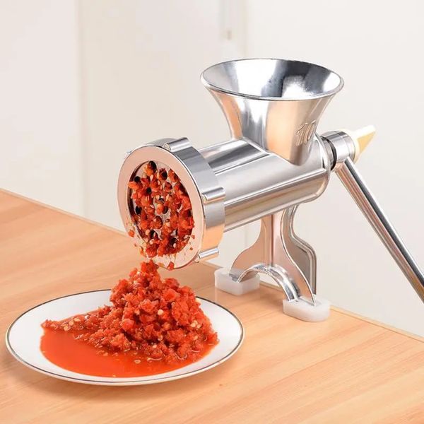 Ручна м'ясорубка для обробки м'яса, Meat Mincer 485 / Механічна м'ясорубка з алюмінію 234571383 фото