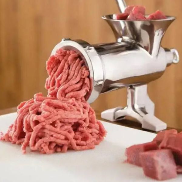 Ручна м'ясорубка для обробки м'яса, Meat Mincer 485 / Механічна м'ясорубка з алюмінію 234571383 фото