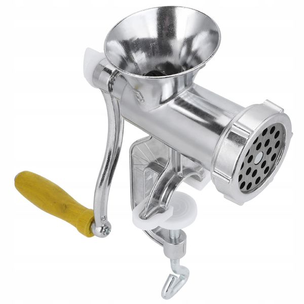 Ручна м'ясорубка для обробки м'яса, Meat Mincer 485 / Механічна м'ясорубка з алюмінію 234571383 фото