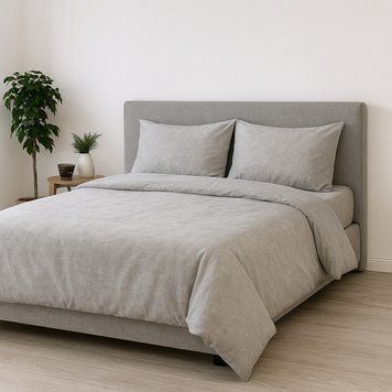 Комплект постельного белья поплиновый, Евро размер, Romeo home Poplin Yazen / Набор постельного белья / Постель хлопковая 345601372 фото