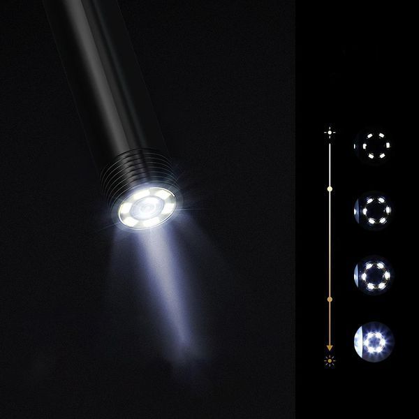 Камера ендоскоп для смартфона (5м, 5мм) з LED підсвічуванням / Гнучка ендоскопічна камера / Міні камера бороскоп 23456664301 фото