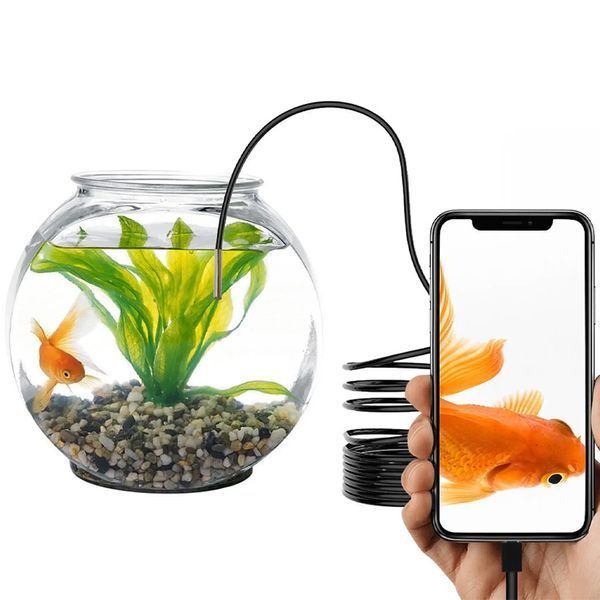 Камера ендоскоп для смартфона (5м, 5мм) з LED підсвічуванням / Гнучка ендоскопічна камера / Міні камера бороскоп 23456664301 фото