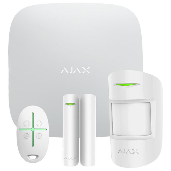 Комплект сигналізації для дому до 2000 м, з Ethernet та двома SIM-картами, Ajax StarterKit 2 / Охоронна сигналізація аякс 234574557 фото