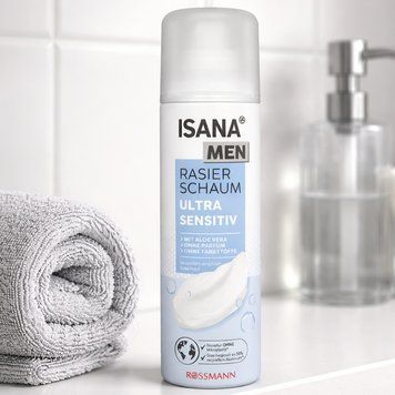 Пенка для бритья чувствительной кожи, 300 мл, ISANA Ultra Sensitiv / Пена для бритья с алоэ вера 345609057 фото