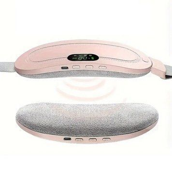 Пояс грілка при місячних спазмах від USB, Рожева / Грілка для живота / Зігрівальний пояс / Тепловий масажер 234579989 фото