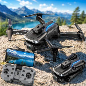 Квадрокоптер з WIFI камерою 1800mAh, 15хв, 100м + джойстик, MDrone / Дрон з камерою / Дитячий коптер / Складаний дрон з пультом 234574563 фото