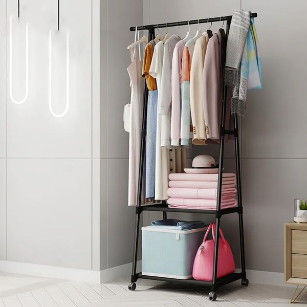 Пересувна вішалка-стійка для одягу до 20 кг, (160х55х42 см), The New Coat Rack / Підлоговий стелаж на коліщатках 234560127 фото