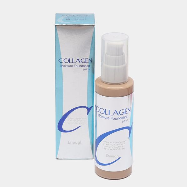 Тональний крем для лиця Collagen № 21 SPF 15, 100мл / Зволожуюча тональна основа з гіалуроновою кислотою 234568313 фото