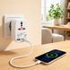 Универсальный переходник для розеток (EU-US-UK-CN-JP-IN), 2хUSB, Adaptor 823, Белый / Сетевой тройник / Туристический тройник 234574160 фото 6