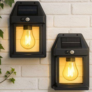 2шт Вуличний світильник на сонячній батареї з датчиком руху, SOLAR WALL LAMP ВK-888 / Настінний ліхтар 234573336(связка) фото