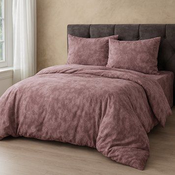 Комплект постельного белья поплиновый, Евро размер, Romeo home Poplin Frel / Набор постельного белья / Постель хлопковая 345601374 фото