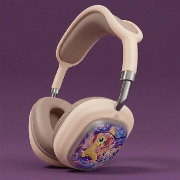 Дитячі навушники бездротові Bluetooth, AUX, Type-C, BL-3, Бежевий / Накладні навушники блютуз 234596974 фото