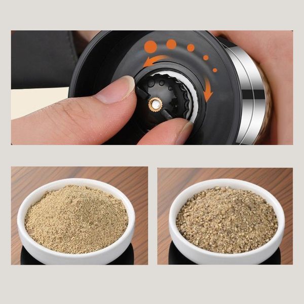 Млин для спецій 2в1, механічний, Duo Grinder / Двосторонній млин для перцю і солі / Подрібнювач спецій 234590683 фото