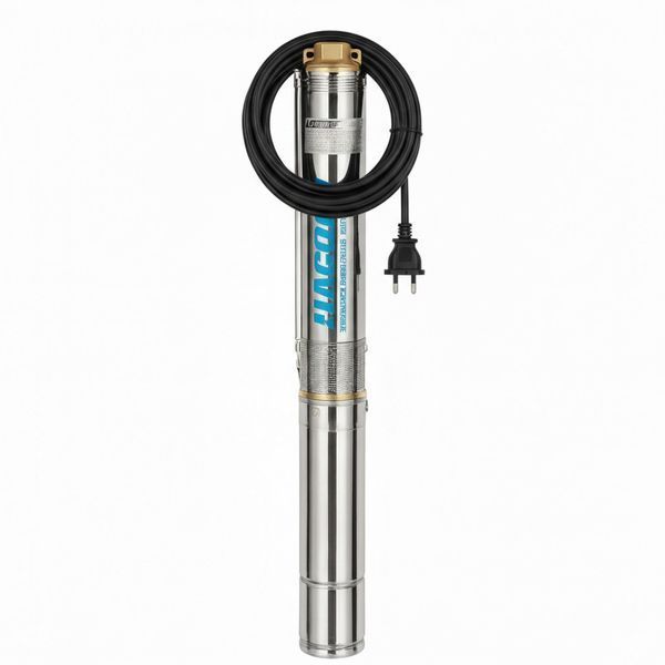 Глибинний насос для свердловини NPO 1100Вт, кабель 50м, напір 65м, 75SWS 3-65-1,1 / Занурювальний насос відцентровий 345600401 фото