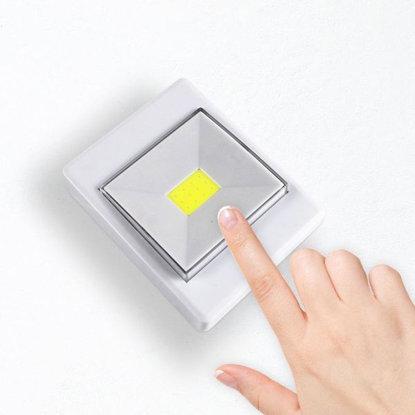 Светодиодный светильник на батарейках COB Light Switch / Ночная лампа на магните / Подсветка ночник в виде выключателя 234566225 фото