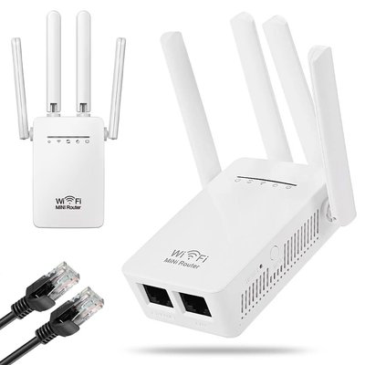 Бездротовий WiFi репітер на 4 антени, 300 Mbps, PIX-LINK LV WR09 / Підсилювач WiFi сигналу для дому / Ретранслятор 234569896 фото