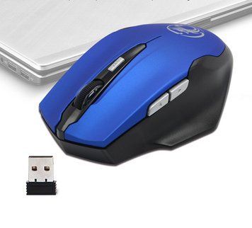 Беспроводная мышка для компьютера с USB адаптером, E-1900, Синий / Мышка игровая / Компьютерная мышка / Мышка для ПК 234589383 фото