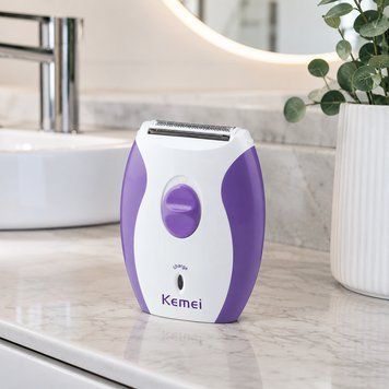 Аккумуляторный эпилятор, USB, Kemei KM-280R, Фиолетовый / Электроэпилятор / Электробритва женская / Депилятор для ног 234602939 фото