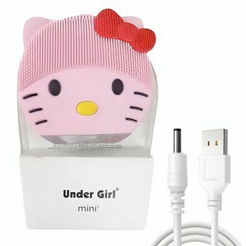 Щітка для очищення обличчя, 8х2 см, USB, RR-103 / Електронна щітка для обличчя / Силіконовий очищувач пор 234585206 фото