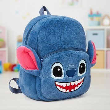 Детский плюшевый рюкзак 38x28 см Стич / Рюкзак-игрушка для ребенка / Мягкая игрушка-сумка 234585539 фото