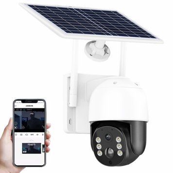 Вулична WiFi камера відеоспостереження із сонячною панеллю PTZ TQ5 / Вайфай камера / IP камера спостереження 234573518 фото