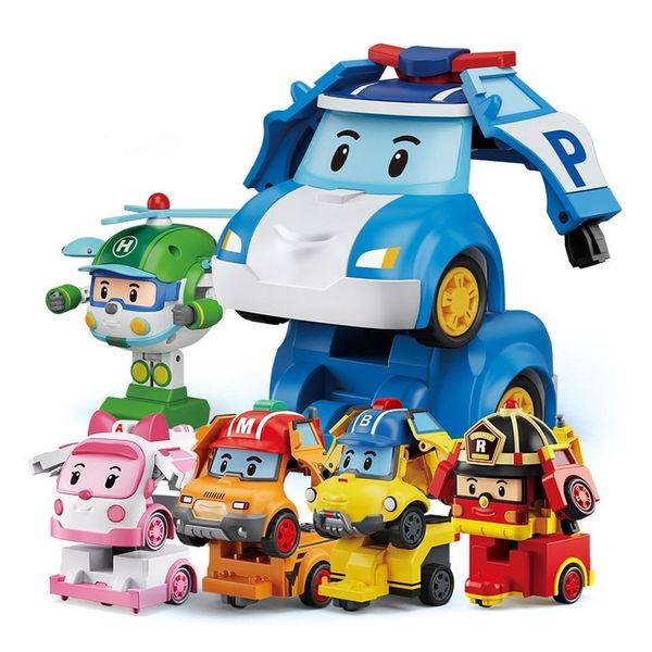 Набір трансформерів 6 шт, Robocar POLI LB105 / Дитячий ігровий набір / Дитячі машинки робокар 234575253 фото